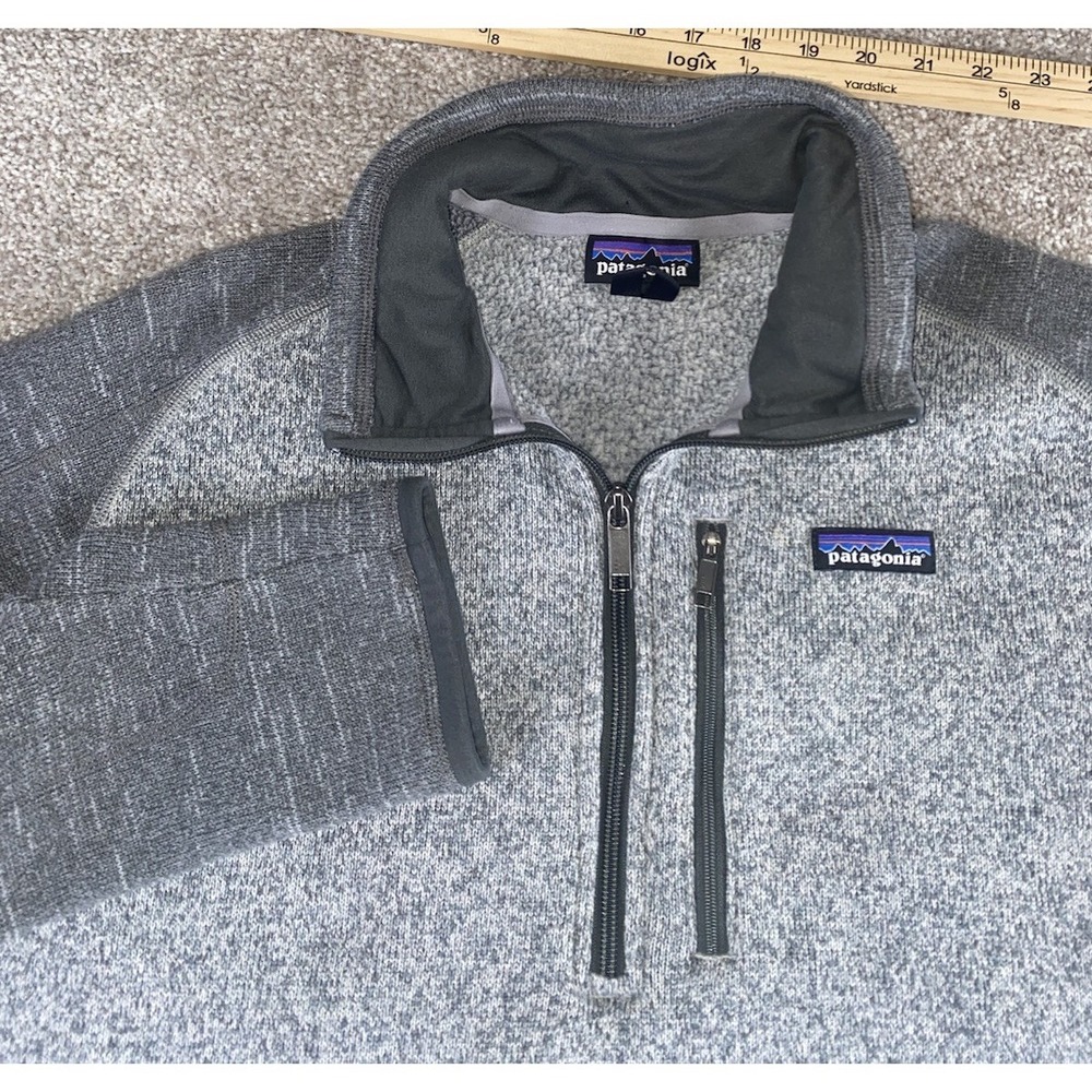 Patagonia‎ Synchilla Lightweight Fleece Pullover Jacket Pockets Gray Mens Large
